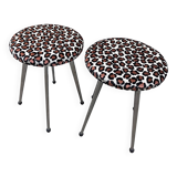 Chrome foot stools