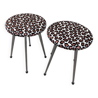 Chrome foot stools