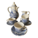 English-style Luneville earthenware coffee service