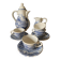 English-style Luneville earthenware coffee service