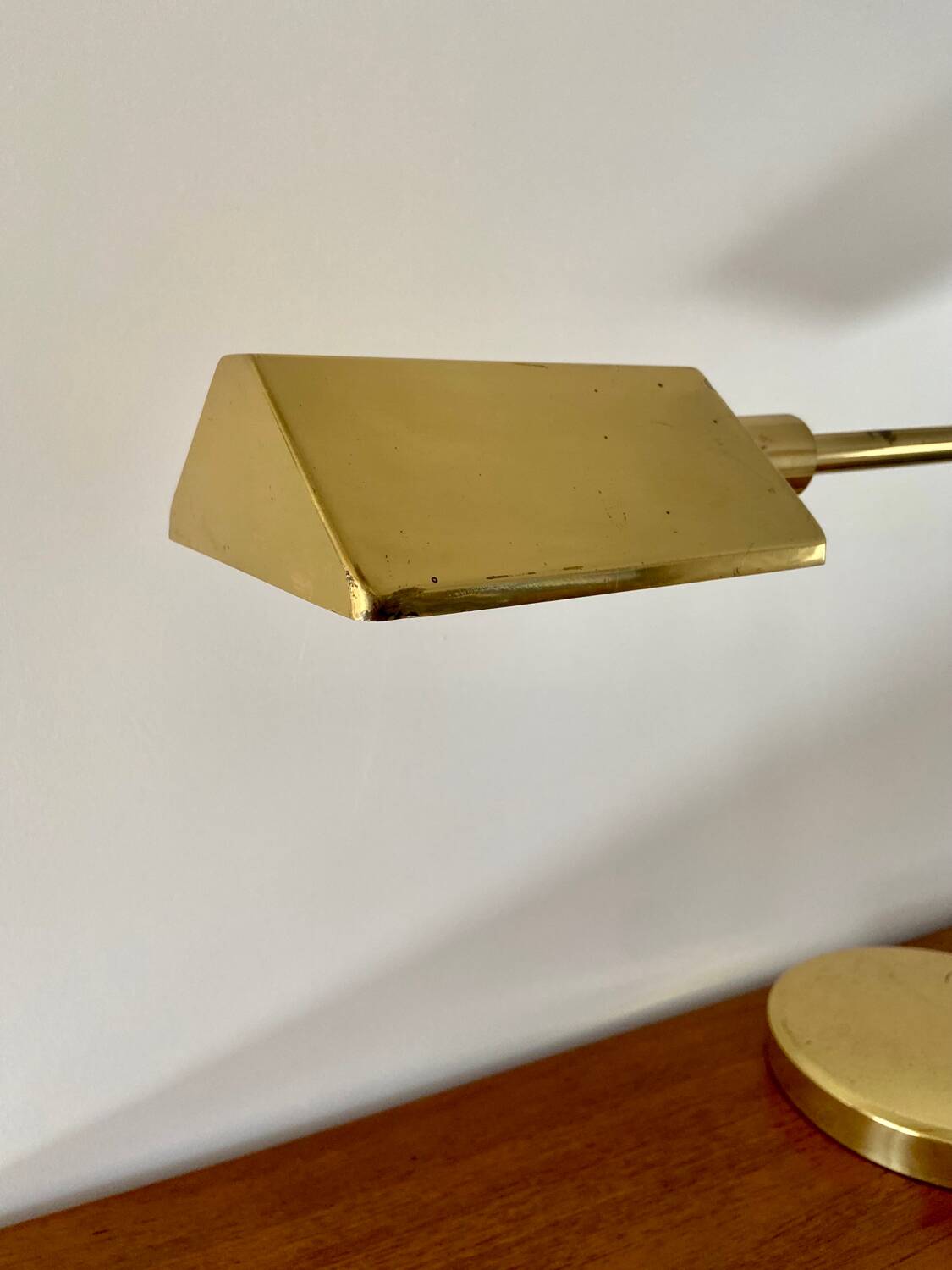 Brass desk lamp