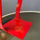 Set (2) of vintage red space age desk lamps
