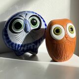 Vintage Handmade Ceramic Owls