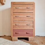 Renovated chest of drawers high 4 drawers