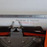 Functional Brother typewriter orange
