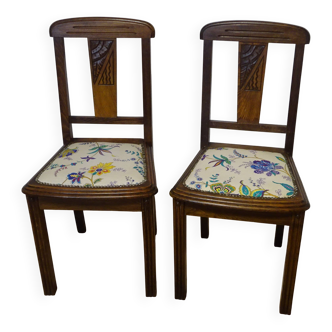 Art Deco chairs, Robur, both.