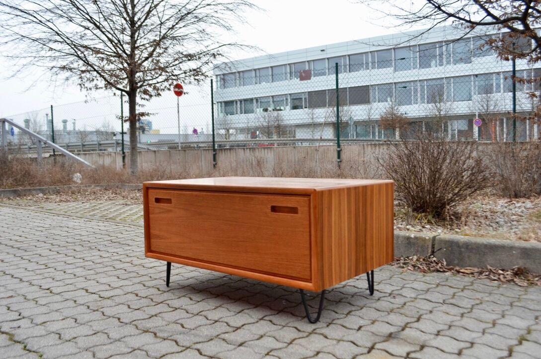 Danish Modern Teak Chest of Drawers  Cabinet Sideboard