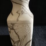 Vase en grès signé – Artisanat Martiniquais