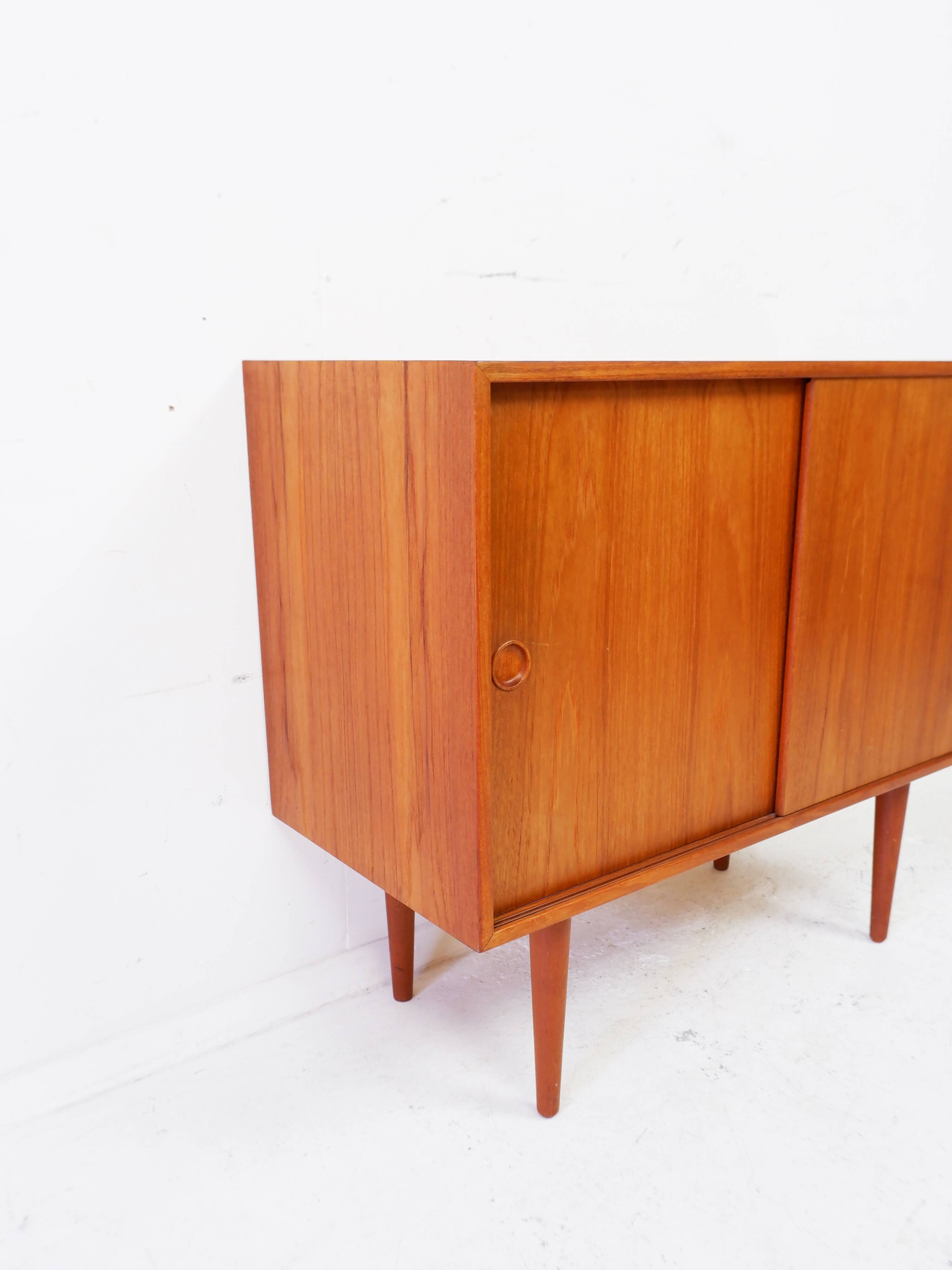 Danish sliding door cabinet by Kai Kristiansen, 1960s