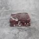 Madeji – Red Square Natural Marble Coasters - set of 4