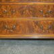 1940s vintage walnut commode with butler's serving tray.