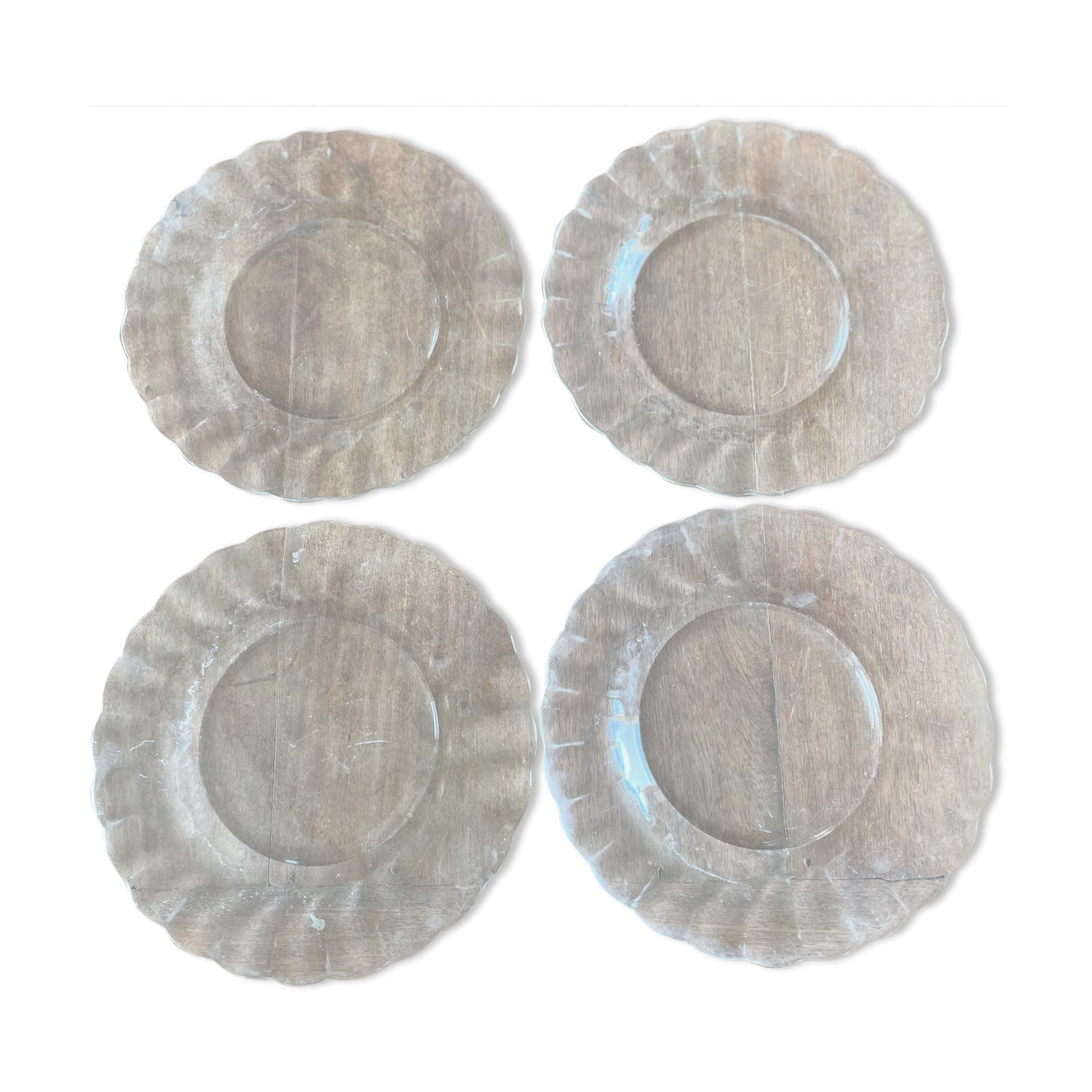 Ensemble de 4 assiettes plates Duralex Marguerite