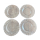 Ensemble de 4 assiettes plates Duralex Marguerite