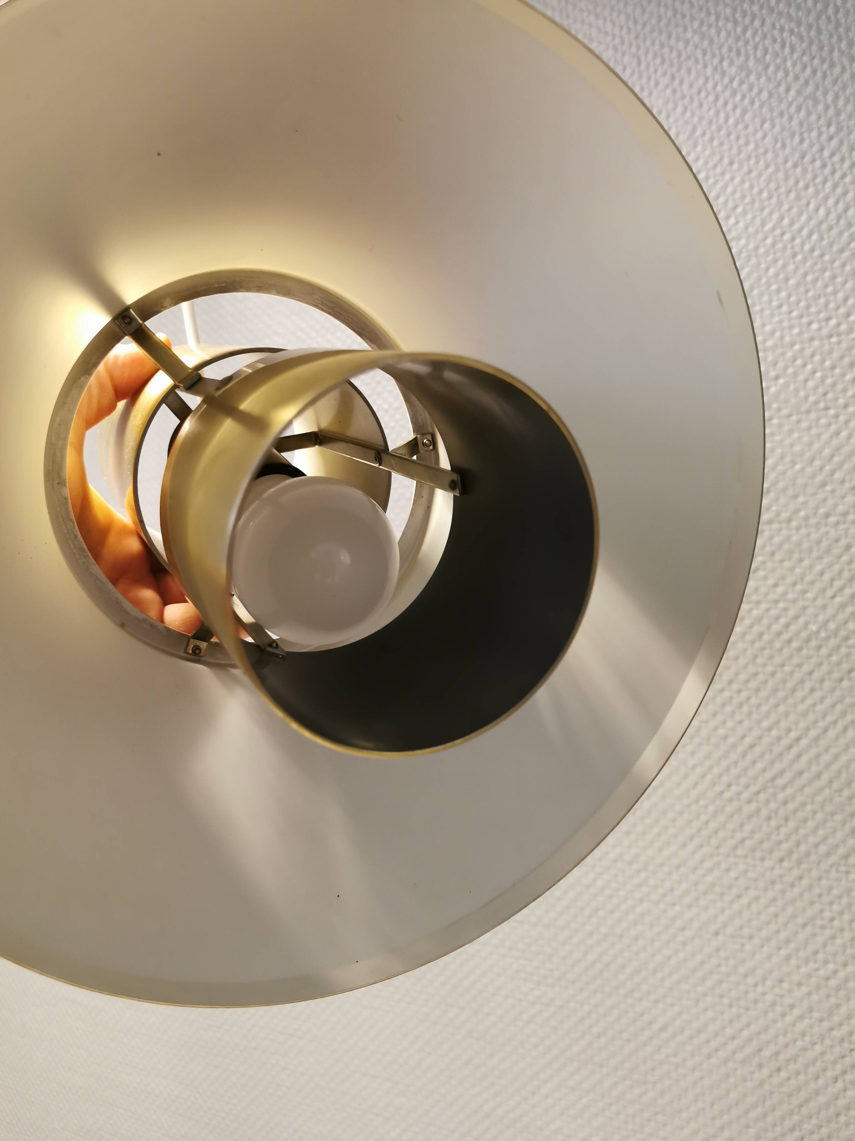 Hanging lamps, model life, designed by jo hammerborg for Danish fog & mørup in 1977