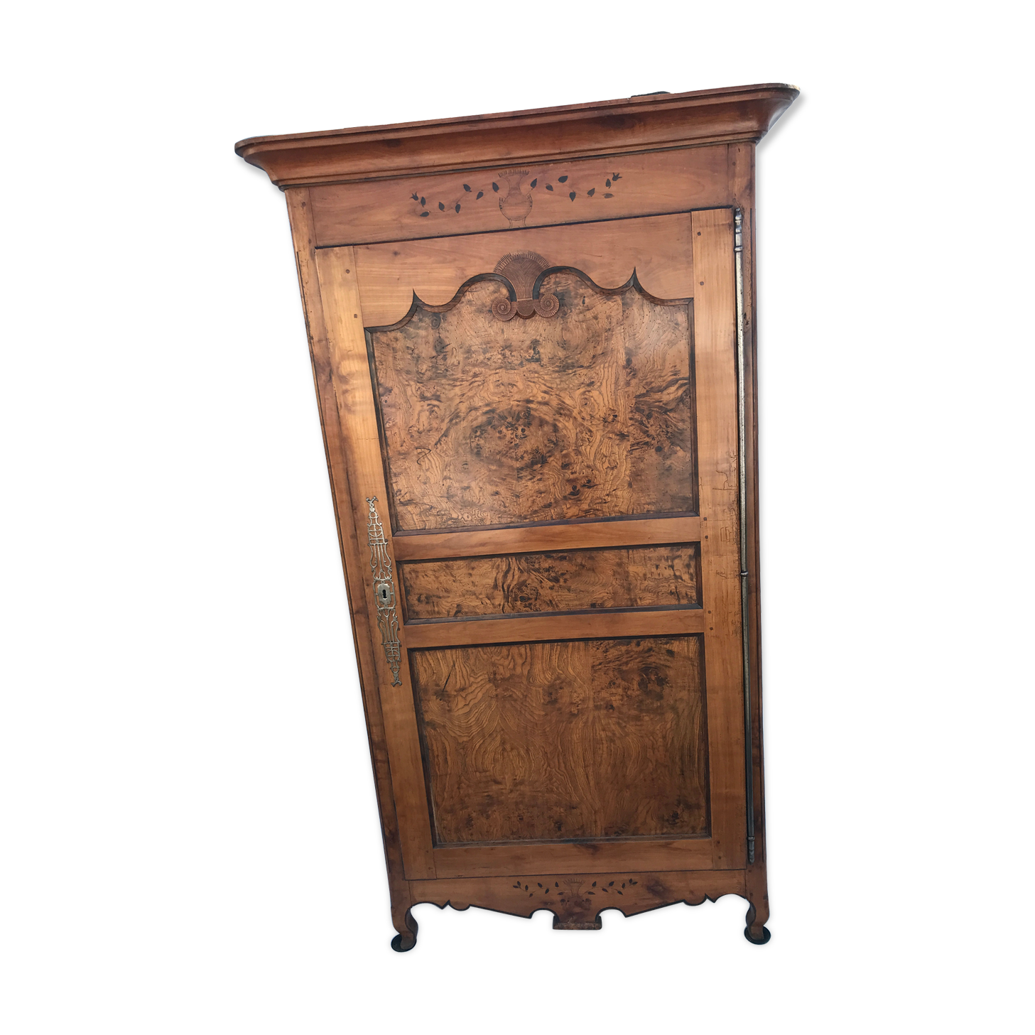 Louis XV marquetry bonnetière 1950s