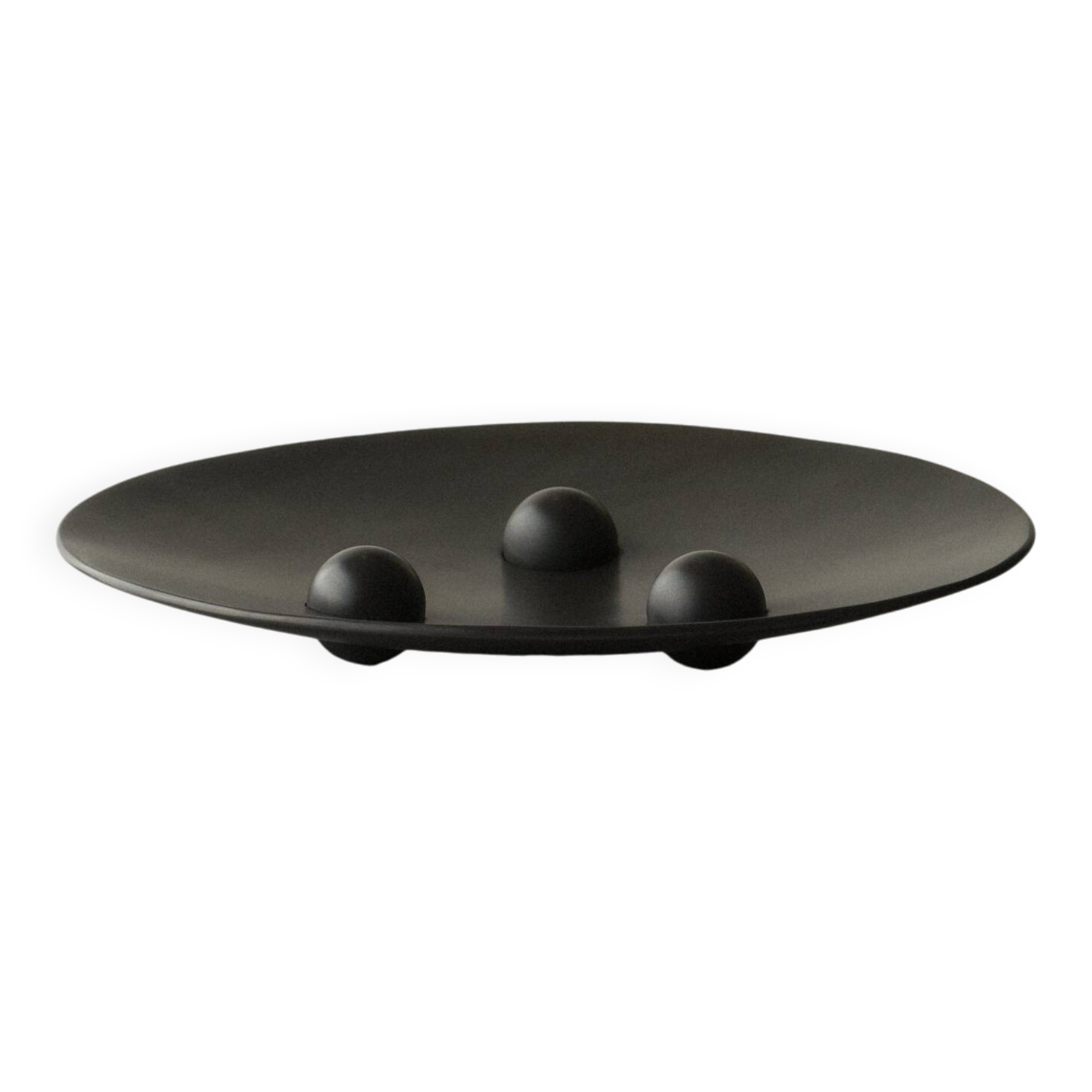 Large tray 003 in black steel