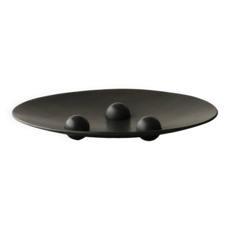Grand plateau 003 en acier noir