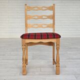 1970s, set 6 pcs of Danish dinning chairs, original good condition, furniture wool.