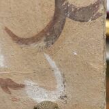 Allegory large painted tempera panel on decorative canvas 170x80 cm