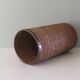 Vintage umbrella holder, rattan and bamboo with brass edge