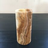 Onyx scroll vase