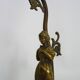 Table lamp, Art Nouveau style, female figure with removable head