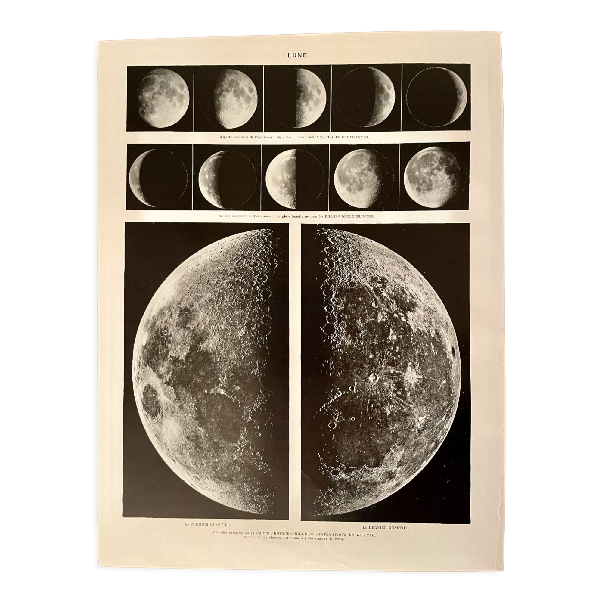 Photographic plate on the moon - 1930