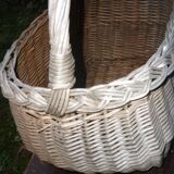 Wicker racing basket with old handle