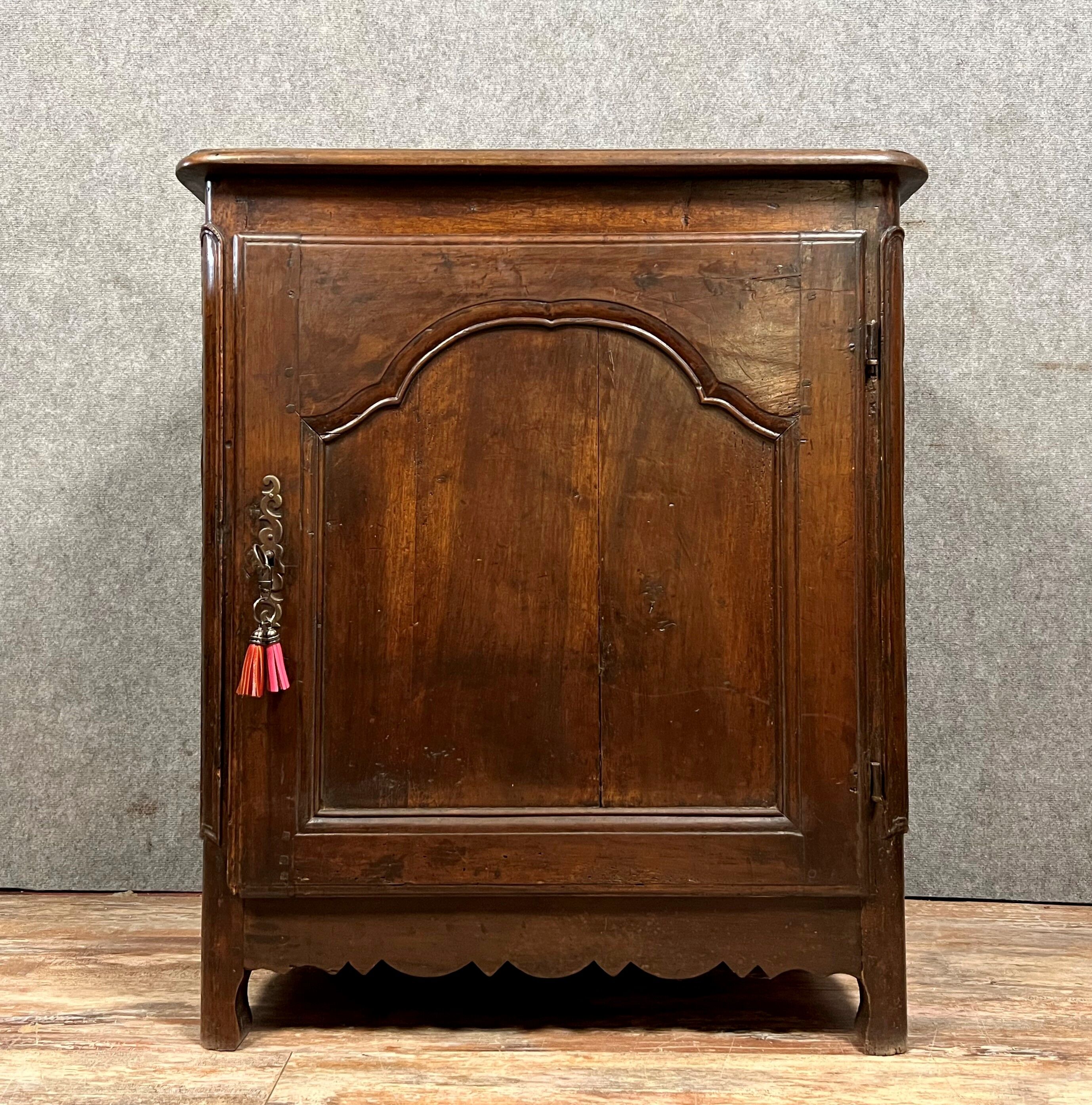 Rustic jam maker cabinet louis XV in walnut
