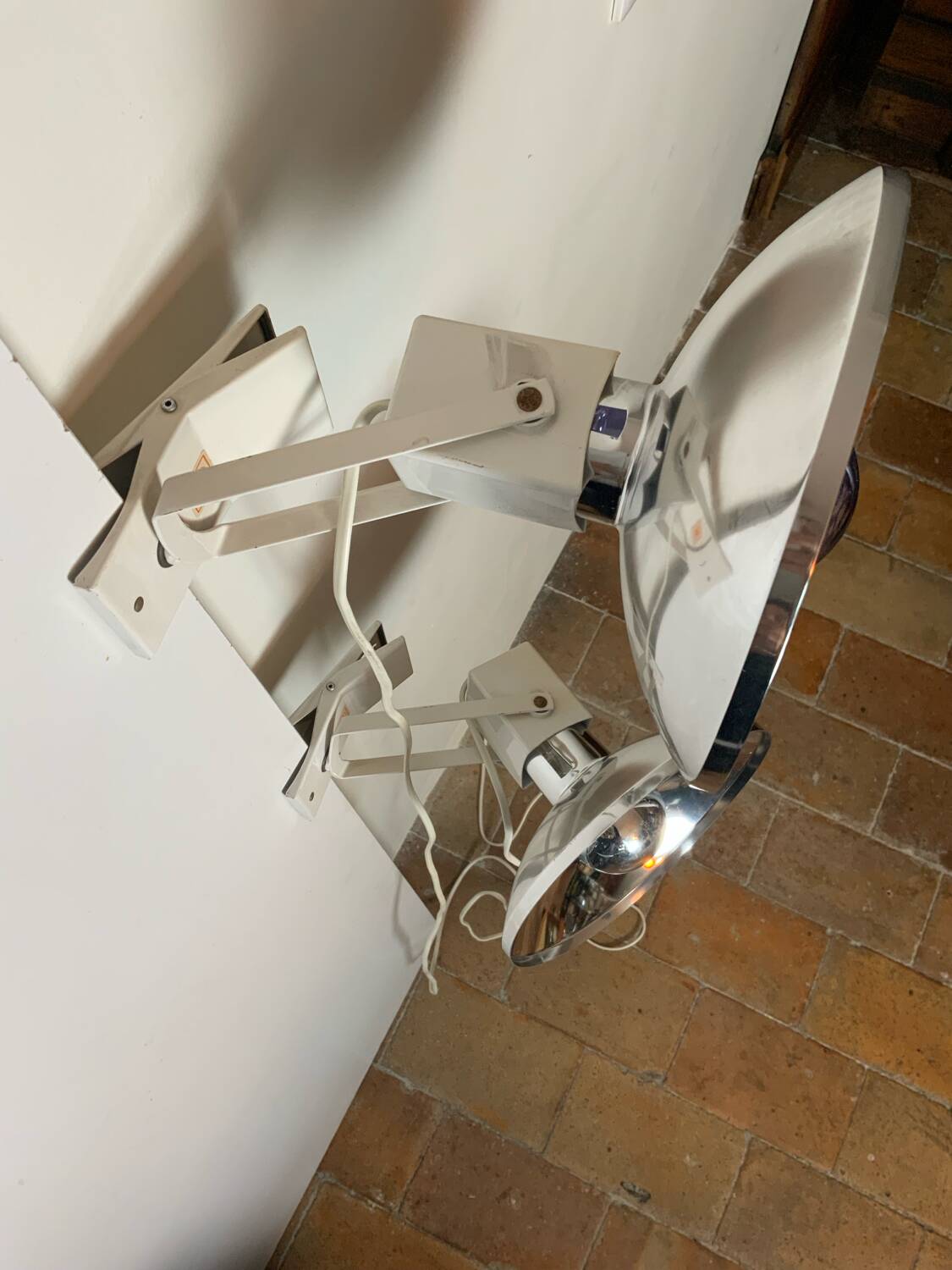 Pair of designer spotlights