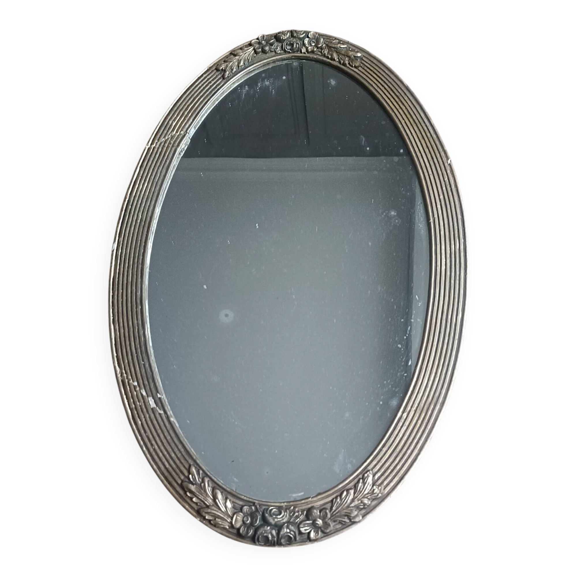 Art Deco oval mirror