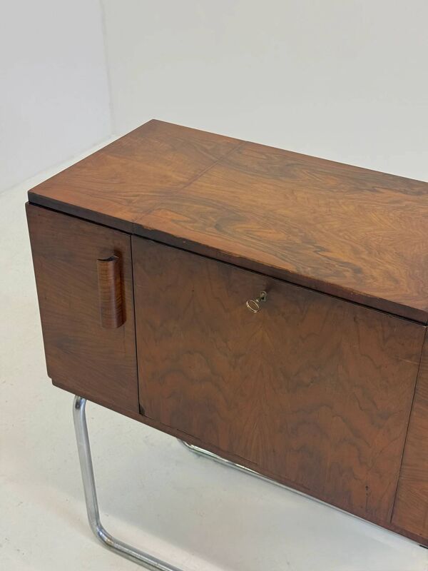 Cabinet bar en noyer italien par Cova Milano