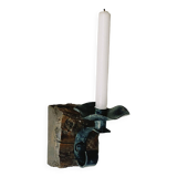 Wrought iron wall candle holder