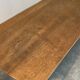 Wooden coffee table with metal legs