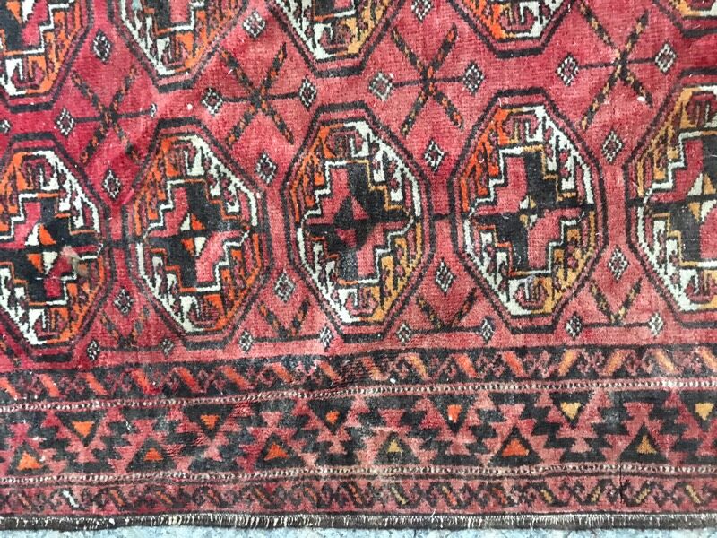 Handmade Afghan Turkmen rug 98x178 cm