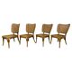 Ensemble de 4 chaises modèle A821 par Adolf Gustav Schneck pour Thonet Mundus