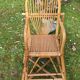 Chaise haute pour enfant en rotin