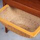 Mid-Century Teak Nightstand or Sewing Table by Severin Hansen for Haslev Møbelsnedkeri, Denmark, 1950s