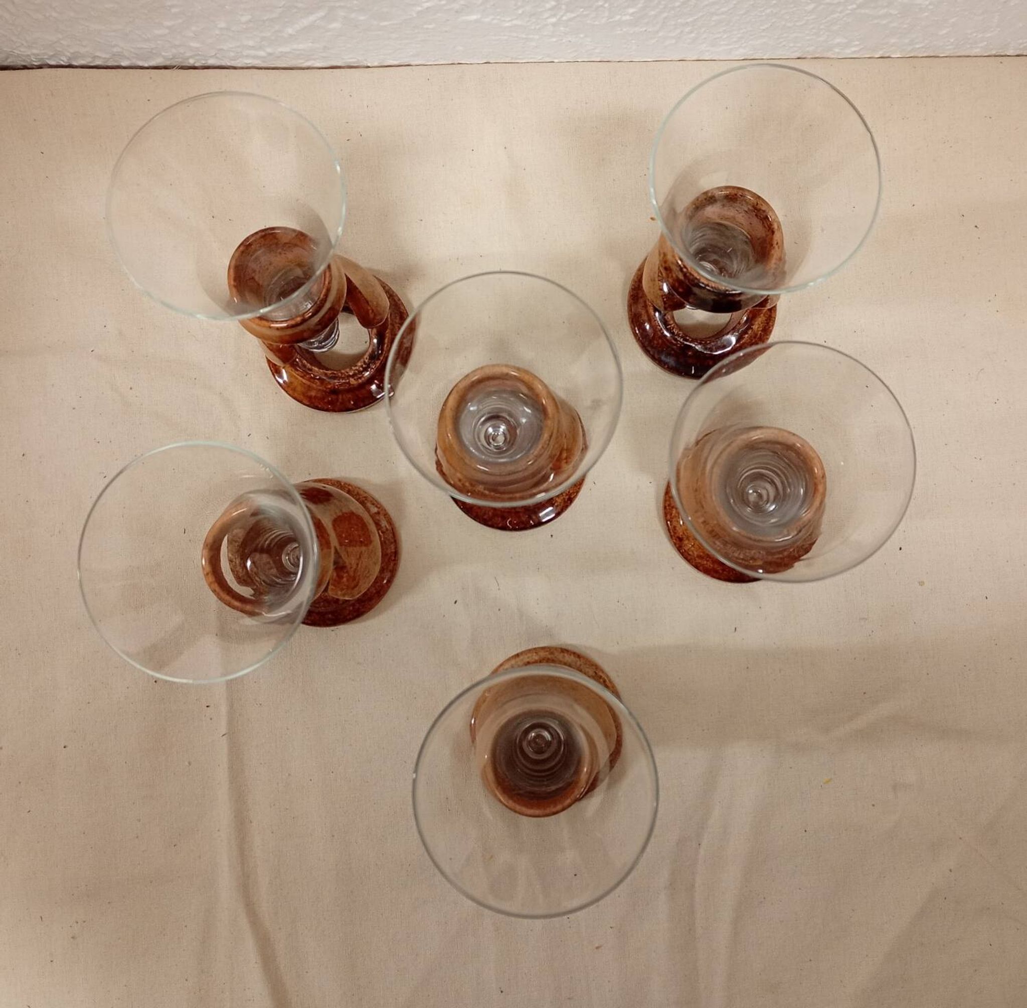 Champagne flutes Francis Dumelié