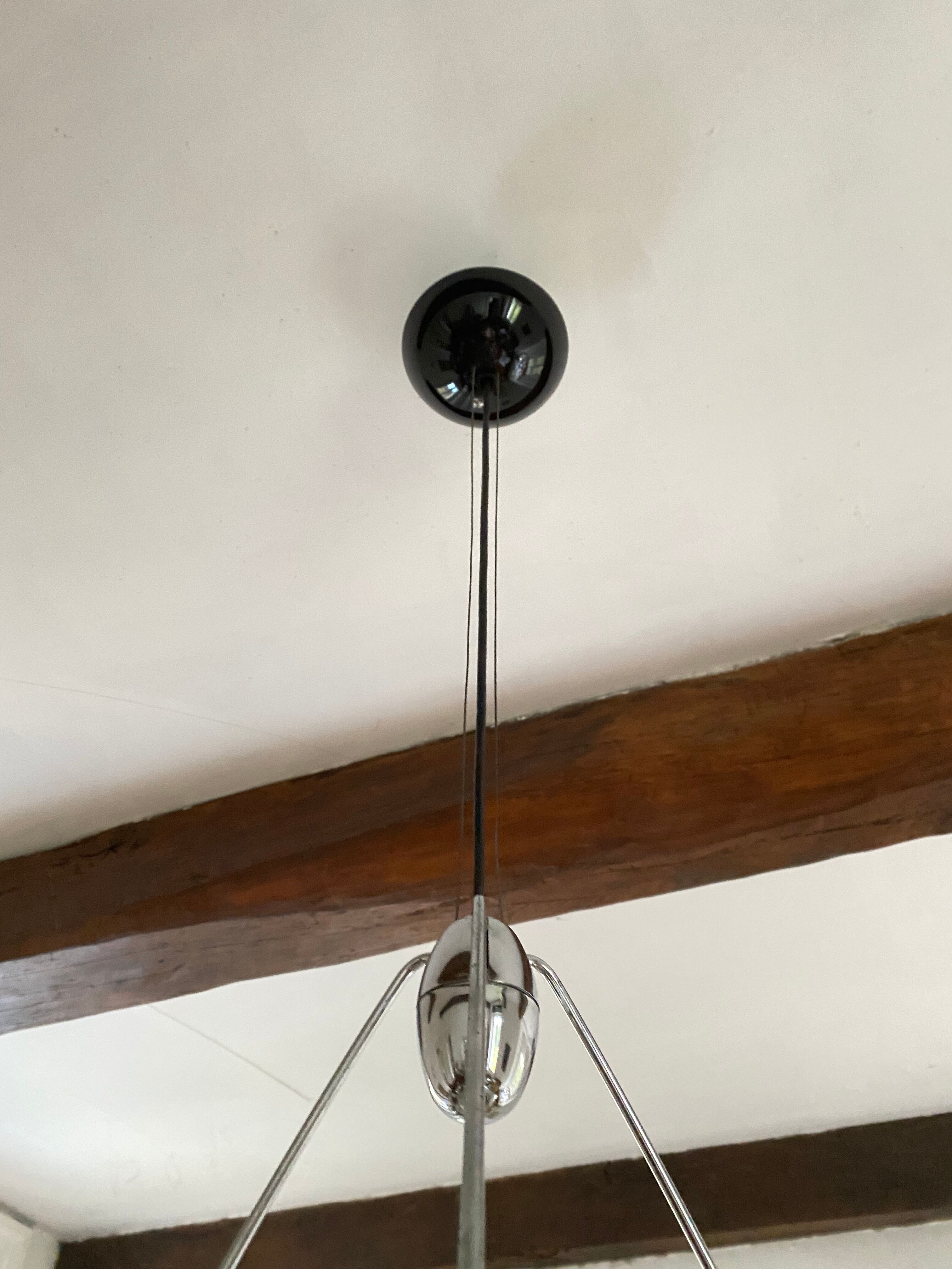 Pendant lamp Mira S Ezio Didone for Arteluce space age