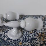 Opaline porcelain wall lights