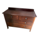 Solid mahogany chest of drawers with 4 drawers