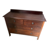 Solid mahogany chest of drawers with 4 drawers