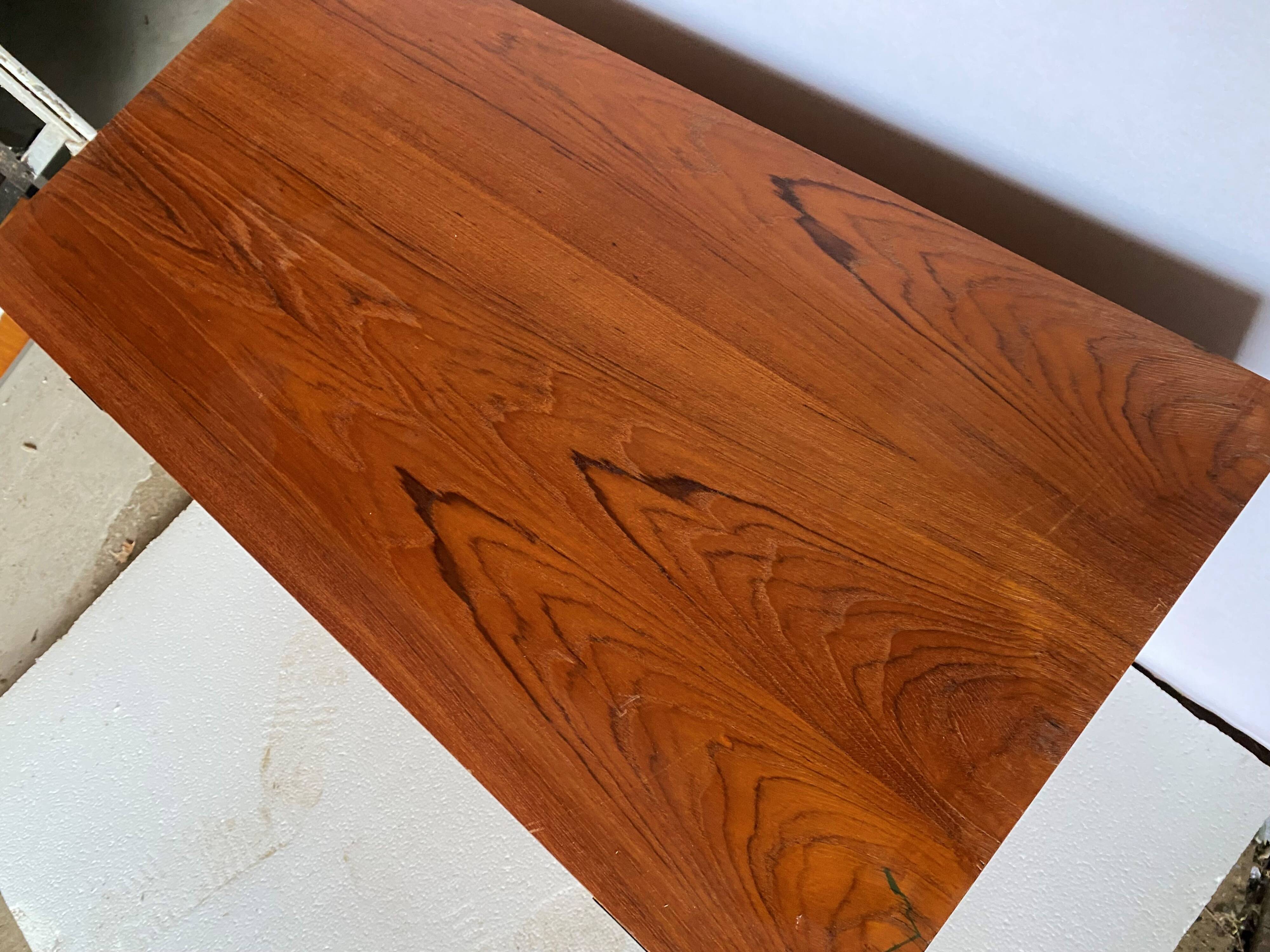 Convenient storage unit in Scandinavian teak from the 60s