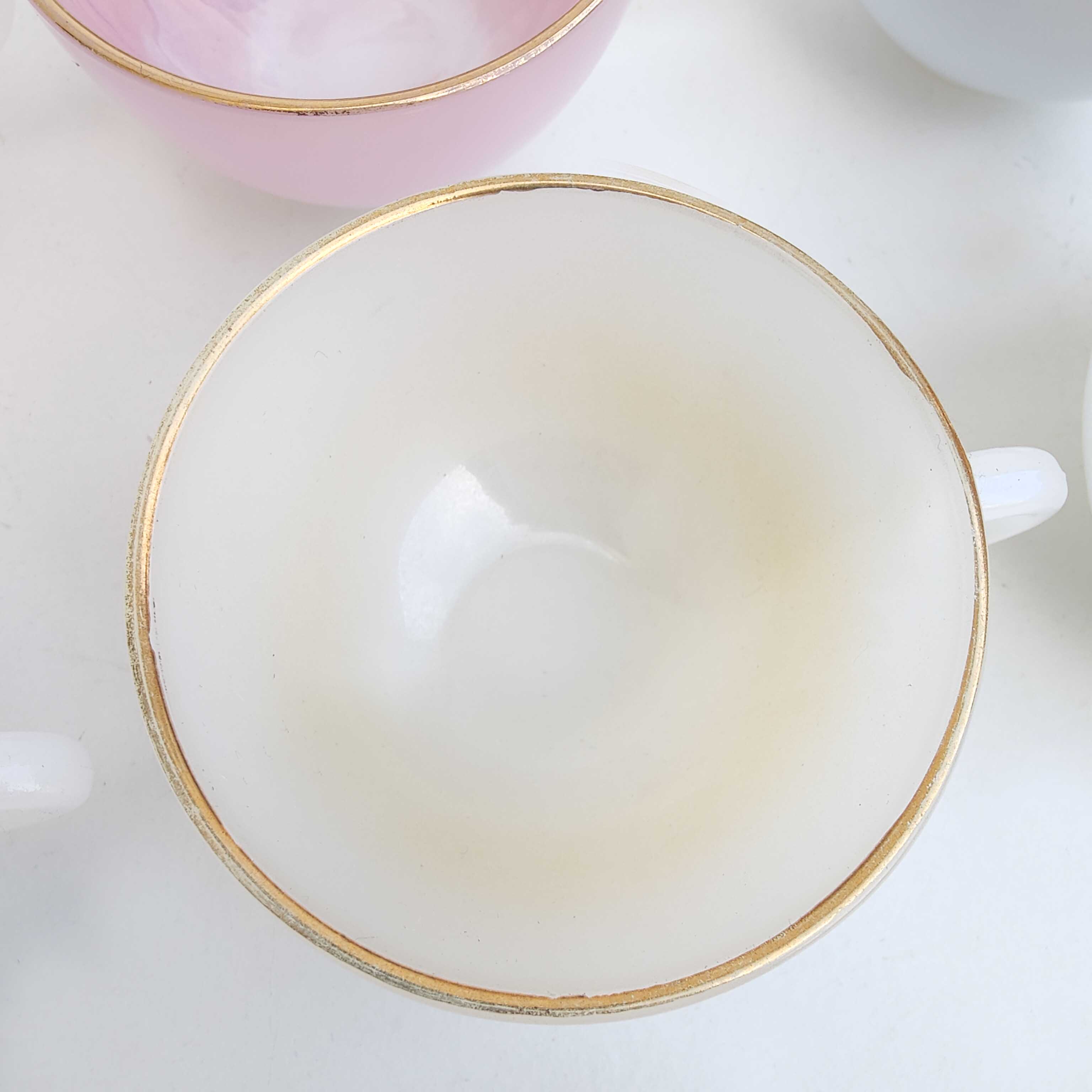 Arcopal coffee set 6 cups Pastel Harlequin