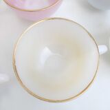 Arcopal coffee set 6 cups Pastel Harlequin