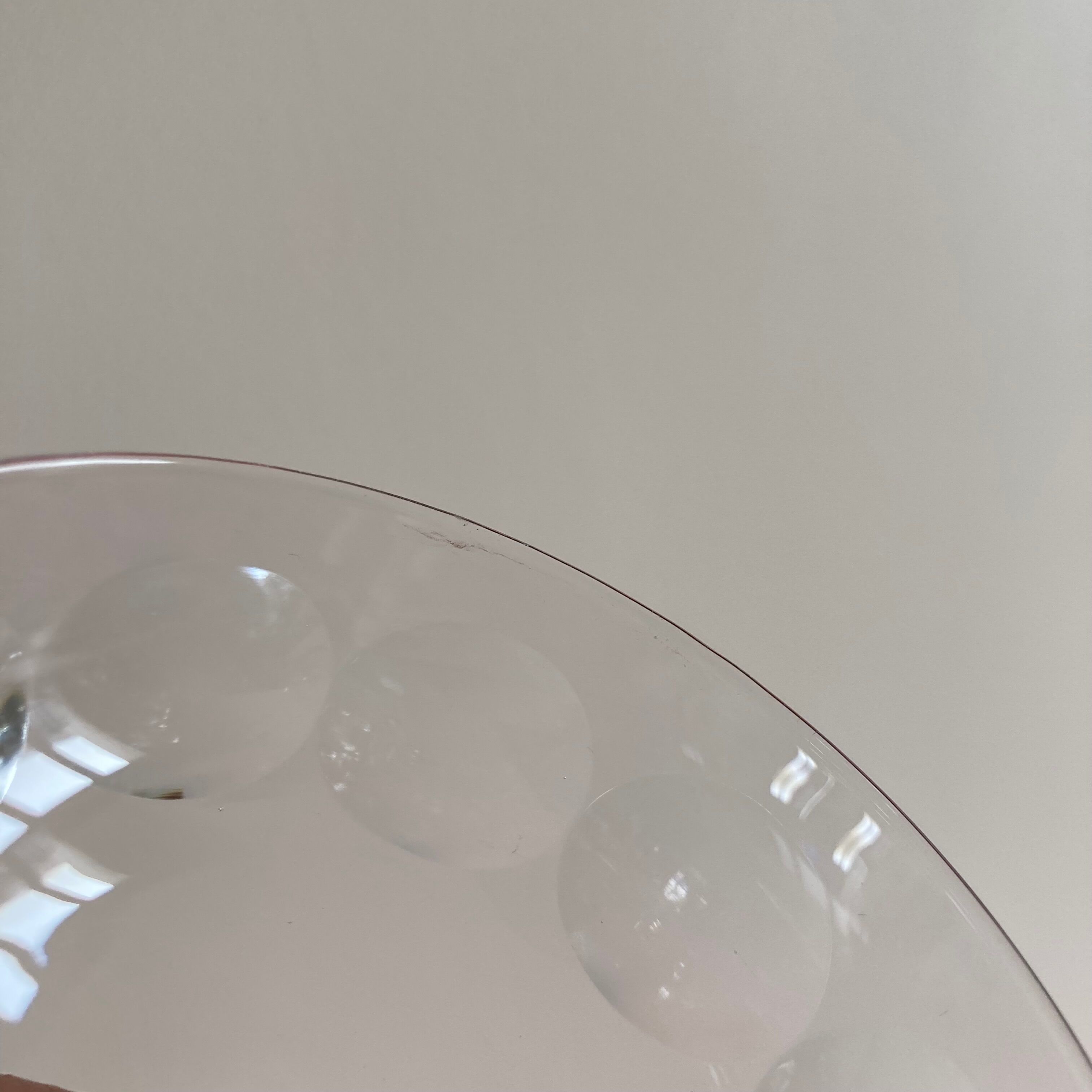 4 cut crystal champagne glasses