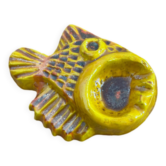 Ashtray fish manufacture Kéraluc Quimper 50s