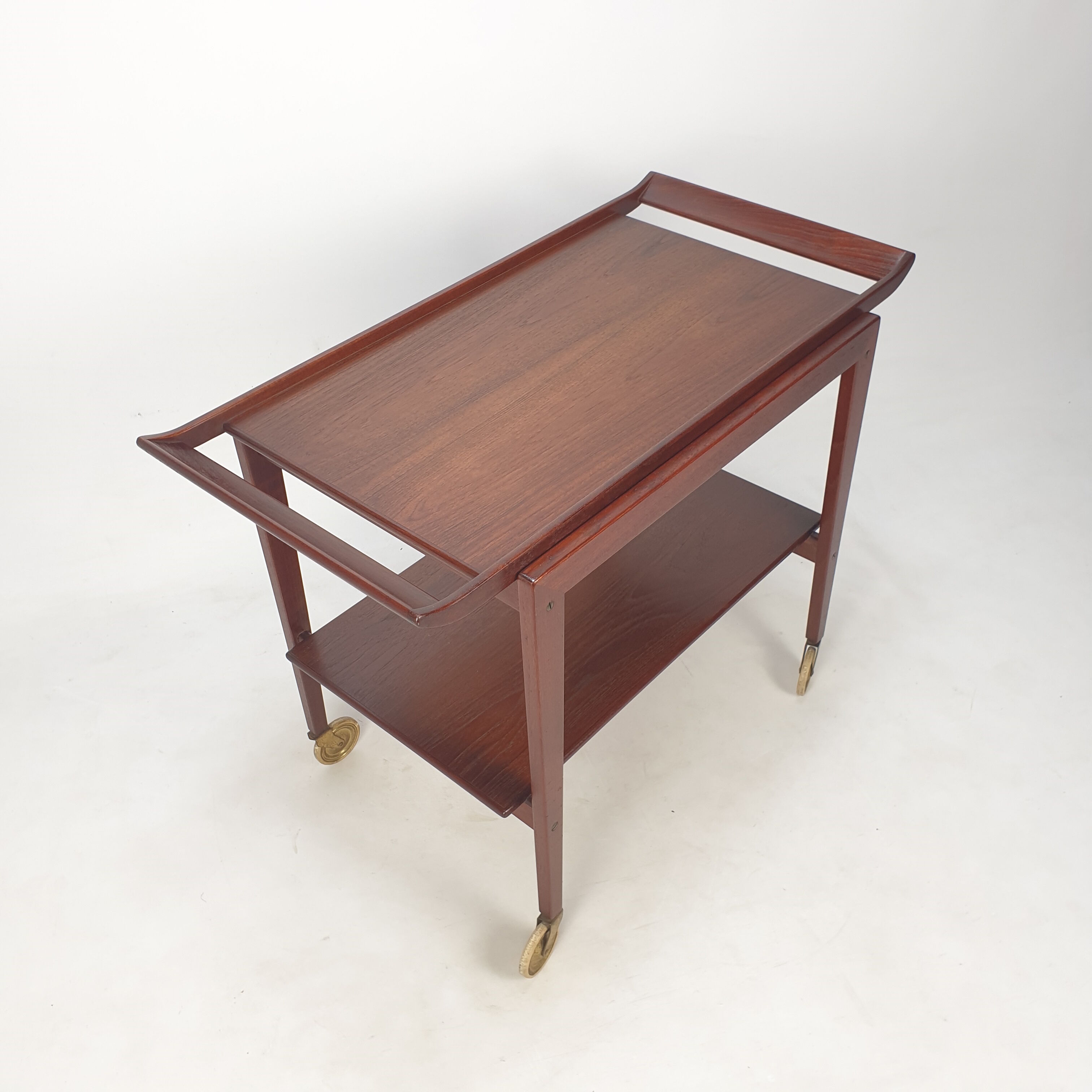 Mid-century italian teak trolley, 1960's