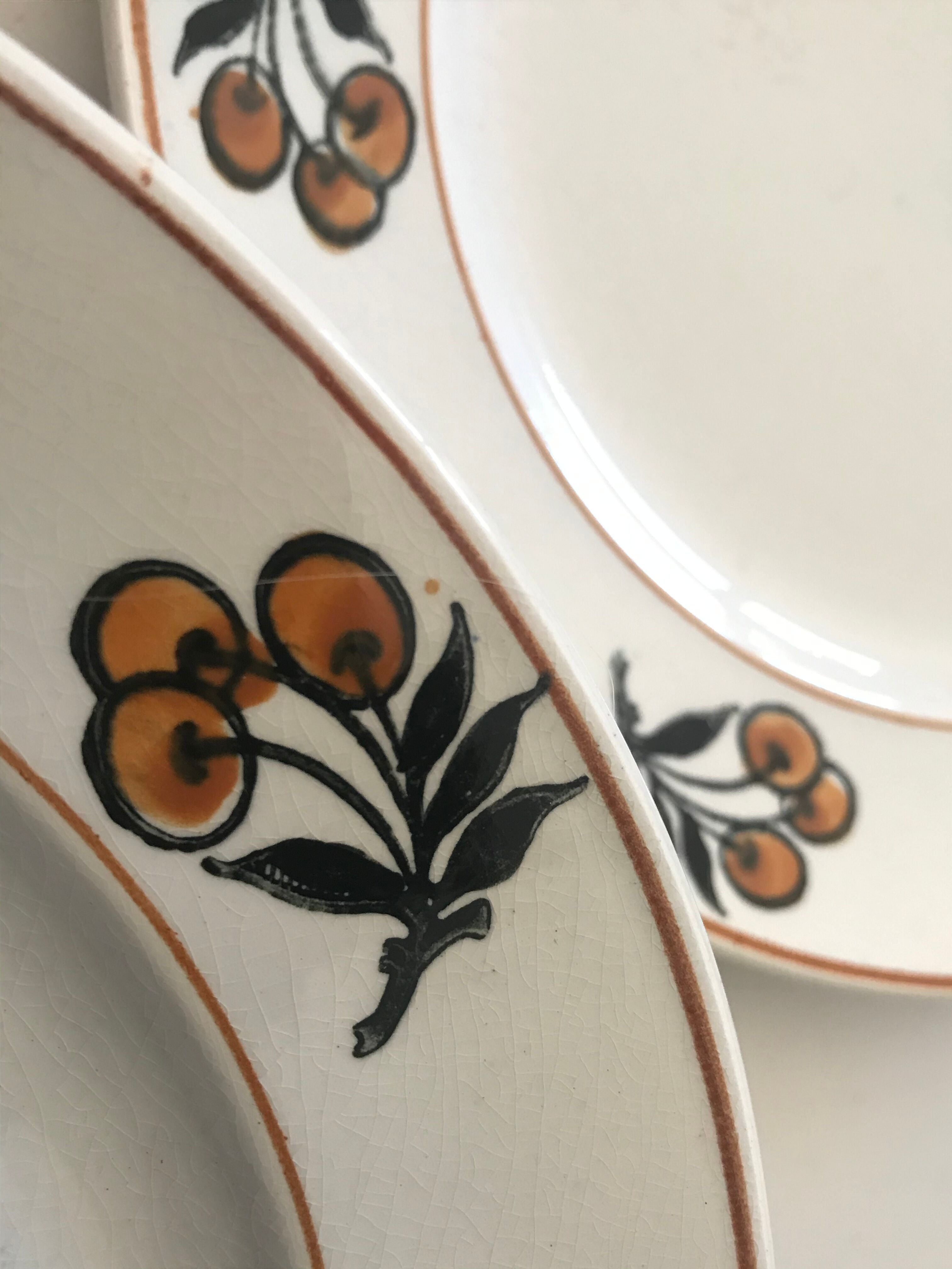 Nine dessert plates Moulin des loups - Hamage